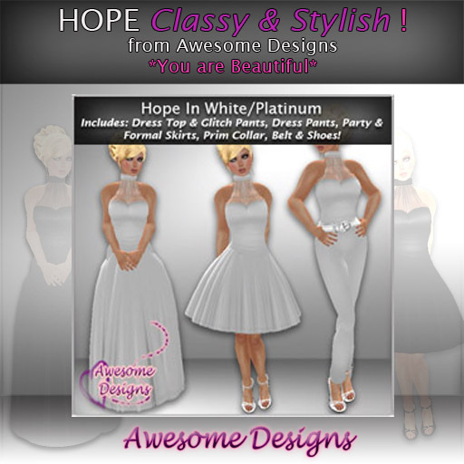 *Awesome Designs Hope In White