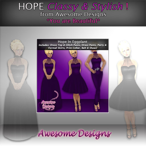 *Awesome Designs Hope In Eggplant