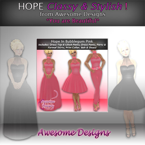 *Awesome Designs Hope In Bubblegum Pink