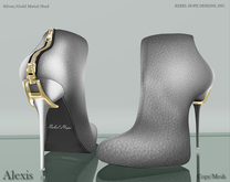 !Rebel Hope - Alexis Mesh Ankle Boots Silver