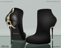 !Rebel Hope - Alexis Mesh Ankle Boots Black