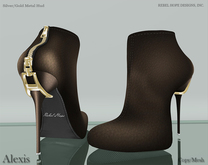 !Rebel Hope - Alexis Mesh Ankle Boots Brown