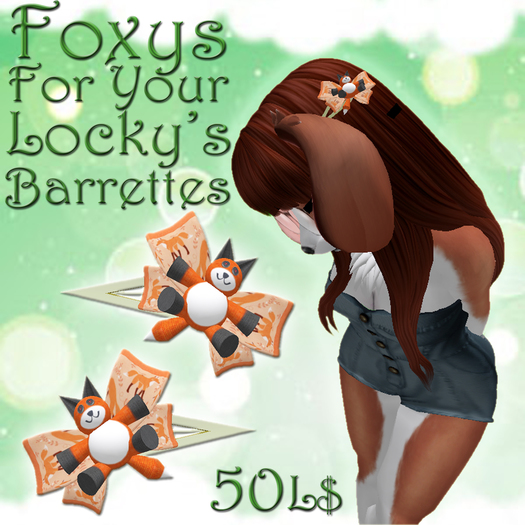 Foxys For Your Lockys Barrettes