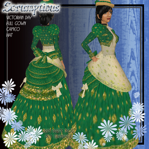 Scrumptious Victorian Day Green and White