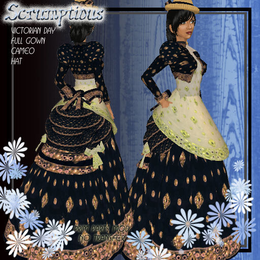 Scrumptious Victorian Day Black and White