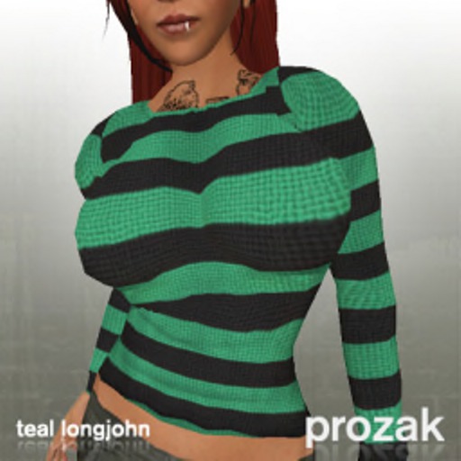 PROZAK - Teal longjohn