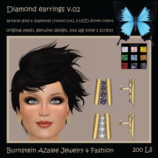 Diamond earrings v.02
