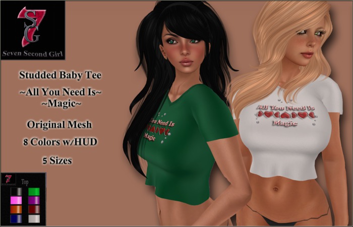 7SG Studded Baby Tee - DEMOS