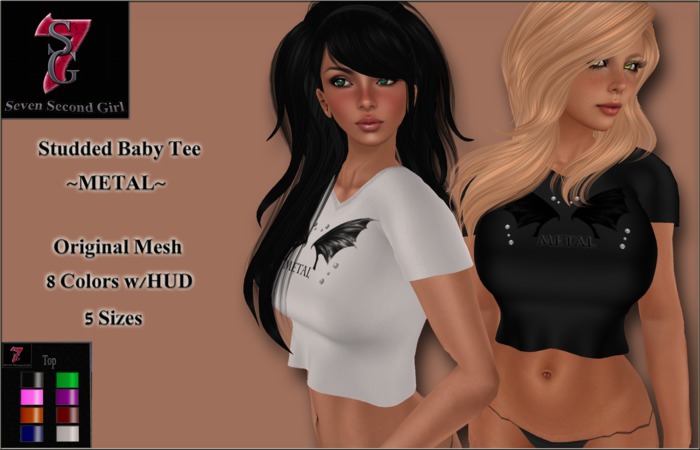 7SG Studded Baby Tee - DEMOS