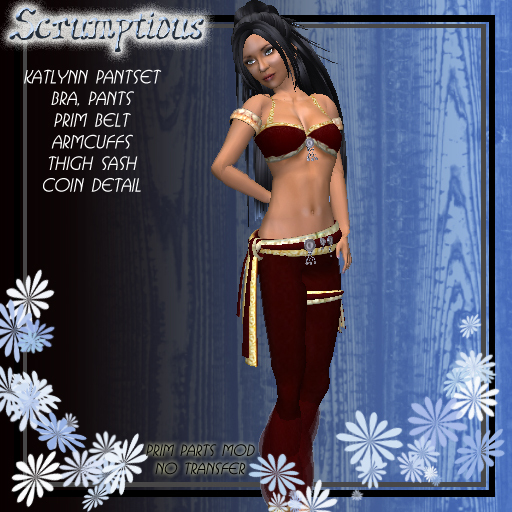 Scrumptious Katlynn Pantset  Red