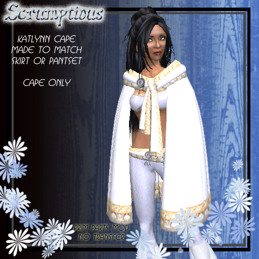 Scrumptious Katlynn Cape White