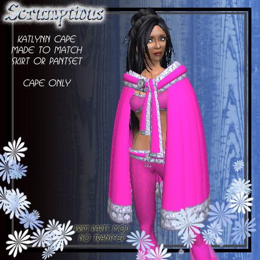 Scrumptious Katlynn Cape Pink