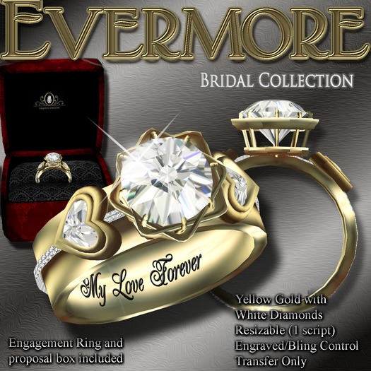 Exquisite Evermore Engagement Ring Platinum (box)