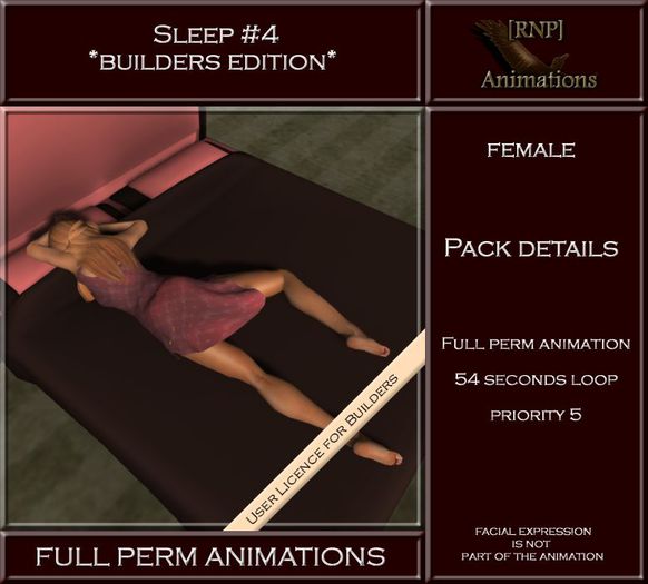 [RNP] Sleep #4 - Female - Full Perm Animation