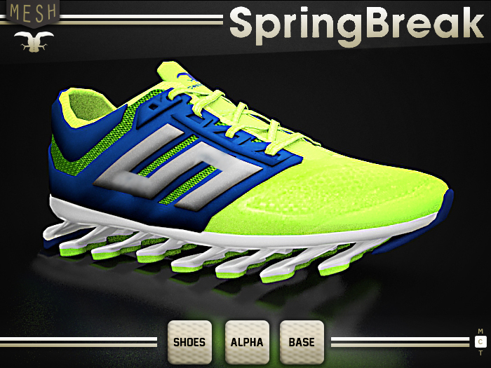 " SpringBrake Sneakers " Lemon/Blue