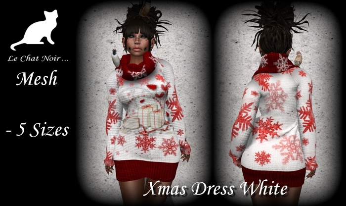 >.< LCN. Xmas Dress White