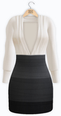 !Rebel Hope - Kourtney Mesh Bandage Dress Black