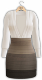 !Rebel Hope - Kourtney Mesh Bandage Dress Tan