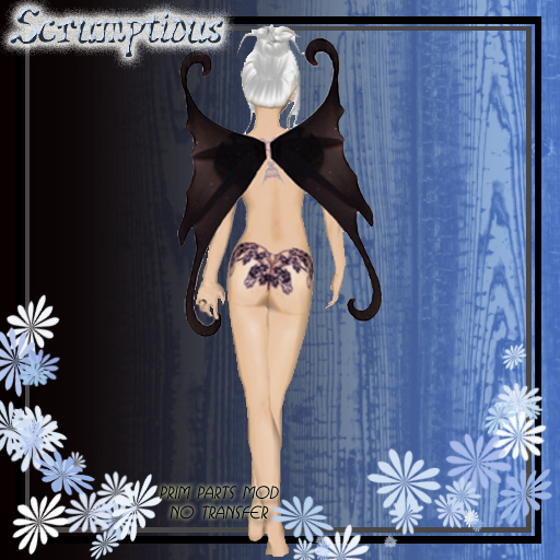 Scrumptious Black Gothic Wings