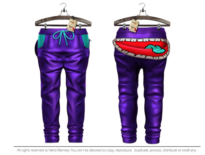 [N*Monkey] 'Monster Pants Purple