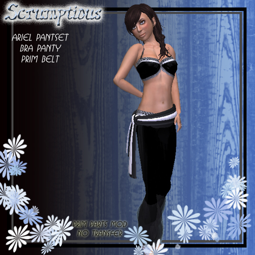 Scrumptious Ariel Pantset Black