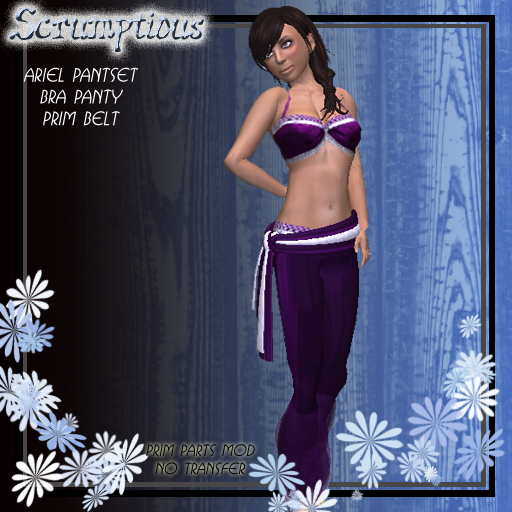 Scrumptious Ariel Pantset Amethyst