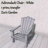 *ZG* Adirondack Chair with Multiple Sits - White