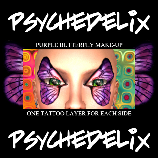 [PsychedeliX] Purple Butterfly Make-Up