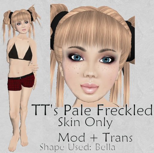 Pale Freckled Child Skin