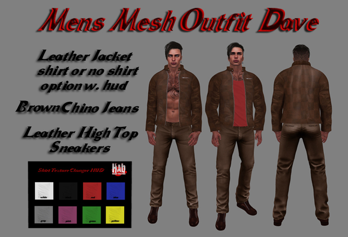 Mens Mesh Outfit "Dave" brown