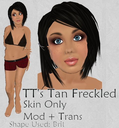 Tan Freckled Child Skin