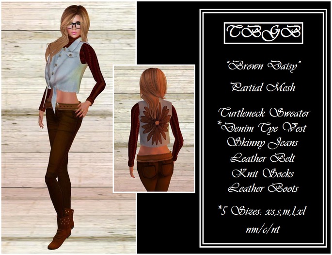 !!! TBGB - Brown Daisy by Sej