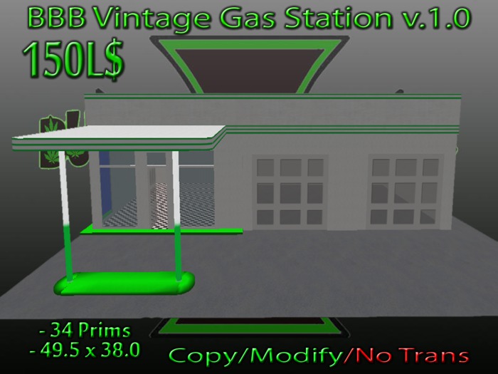 BBB Vintage Gas Station v.1.0 Boxed