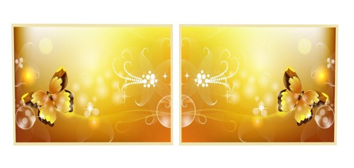 Gold Butterfly Poster set