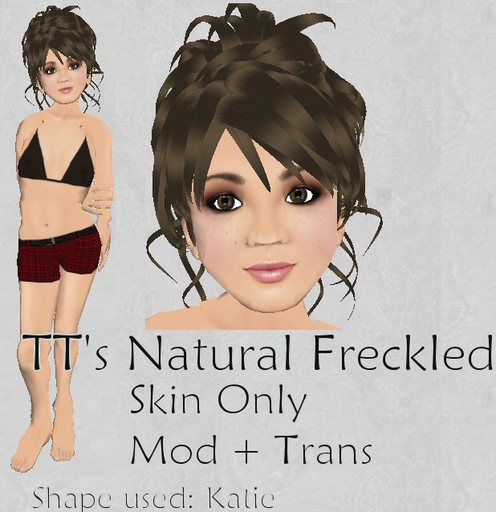 Natural Freckled Child Skin