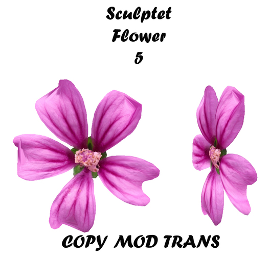 Sculpted Accessory Flower 55