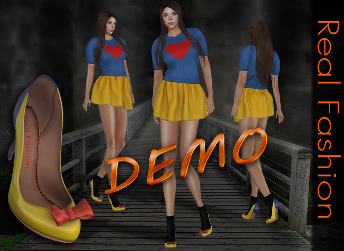 REAL FASHION "Knitted heart" complete outfit - DEMO