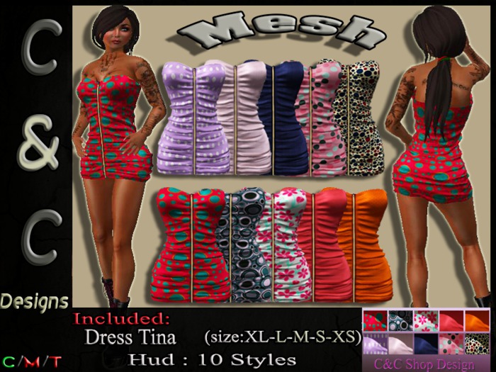 C&C Mesh Dress Tina (Hud 10 Styles) DEMO