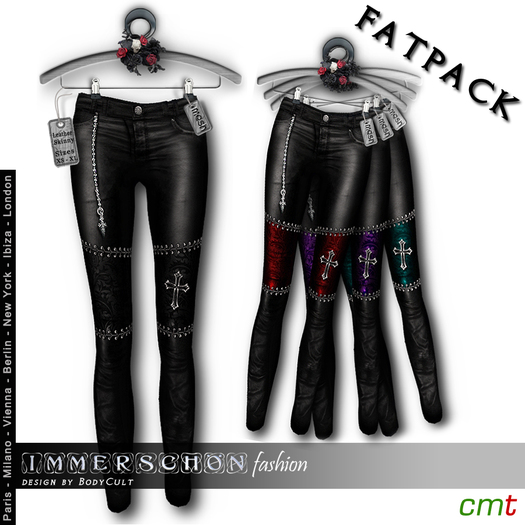 Immerschoen-BodyCult H MESH Leather Skinny Gothic FATPACK