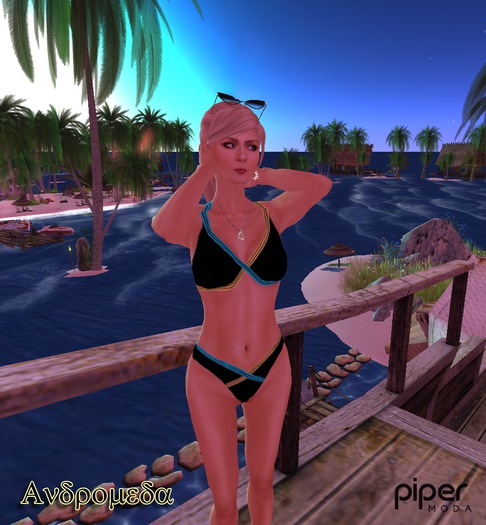 Piper Moda 'Andromeda Black' bikini