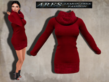 .:[LTR]:. Liz  Red Roll Neck Dress