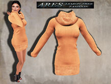.:[LTR]:. Liz  Peach Roll Neck Dress