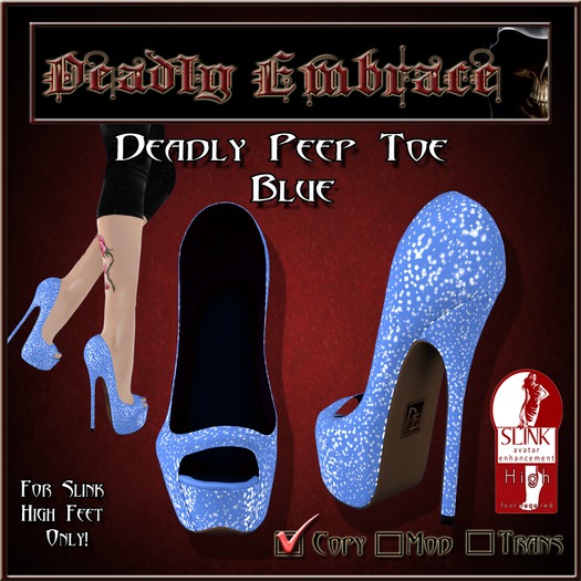 D.E Deadly Peep Toes White (BOXED)