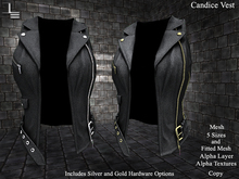 DE Designs - Candice Vest - Grey Cord