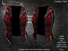 DE Designs - Candice Vest - Plaid