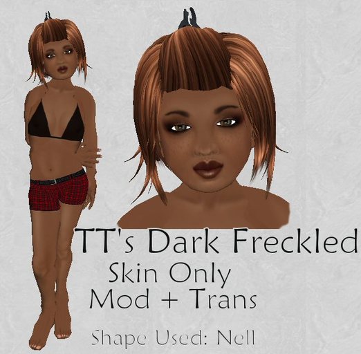 Dark Freckled Child Skin
