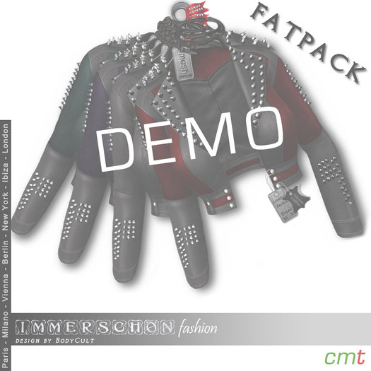 Immerschoen-BodyCult H Mesh Leather Jacket Gothic DEMO