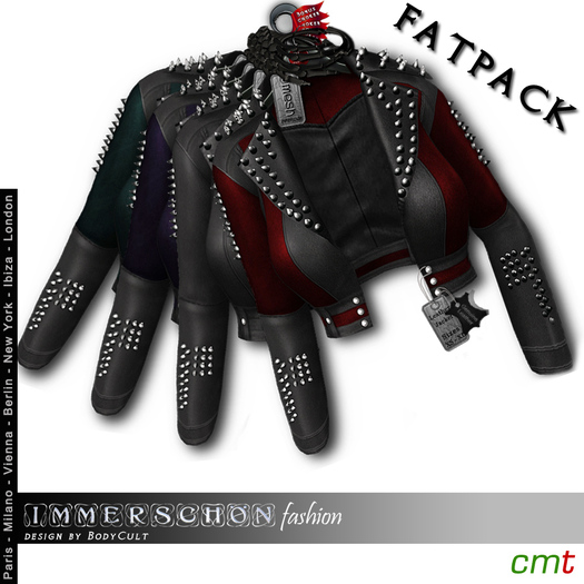 Immerschoen-BodyCult H Mesh Leather Jacket Gothic FATPACK