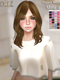 =DeLa*= Mesh Hair "Mimi II" Dipped Party Colors