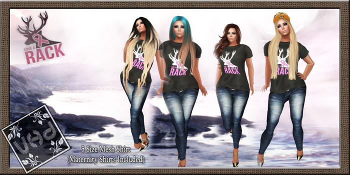 VHD Save A Rack Cancer Tee(Mesh)